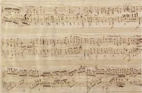 The manuscript of Chopin's Fourth Ballade